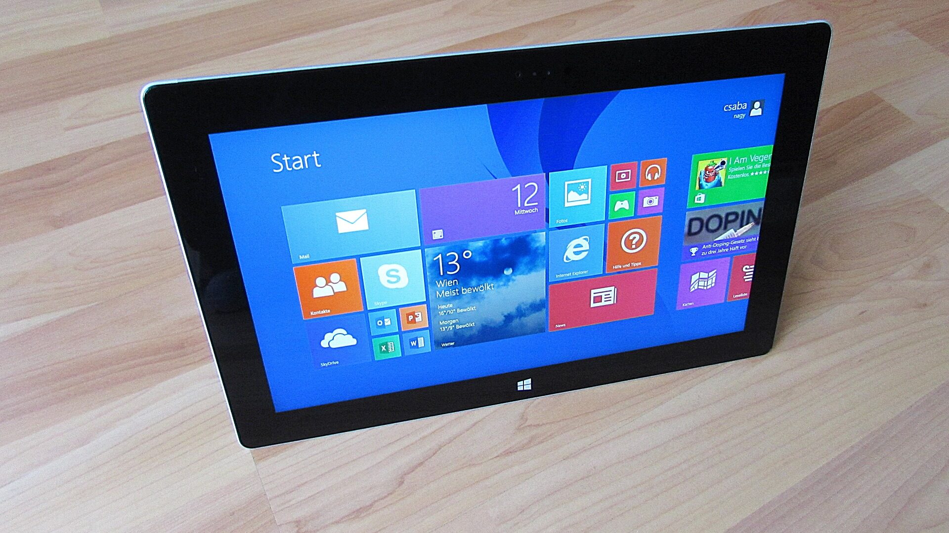 Abbildung eines Microsoft Surface Tablets