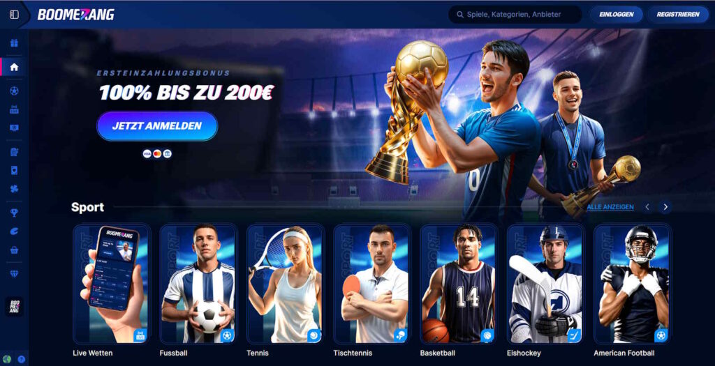 Boomerang Casino - Ab sofort alle Jackpotspiele 2024