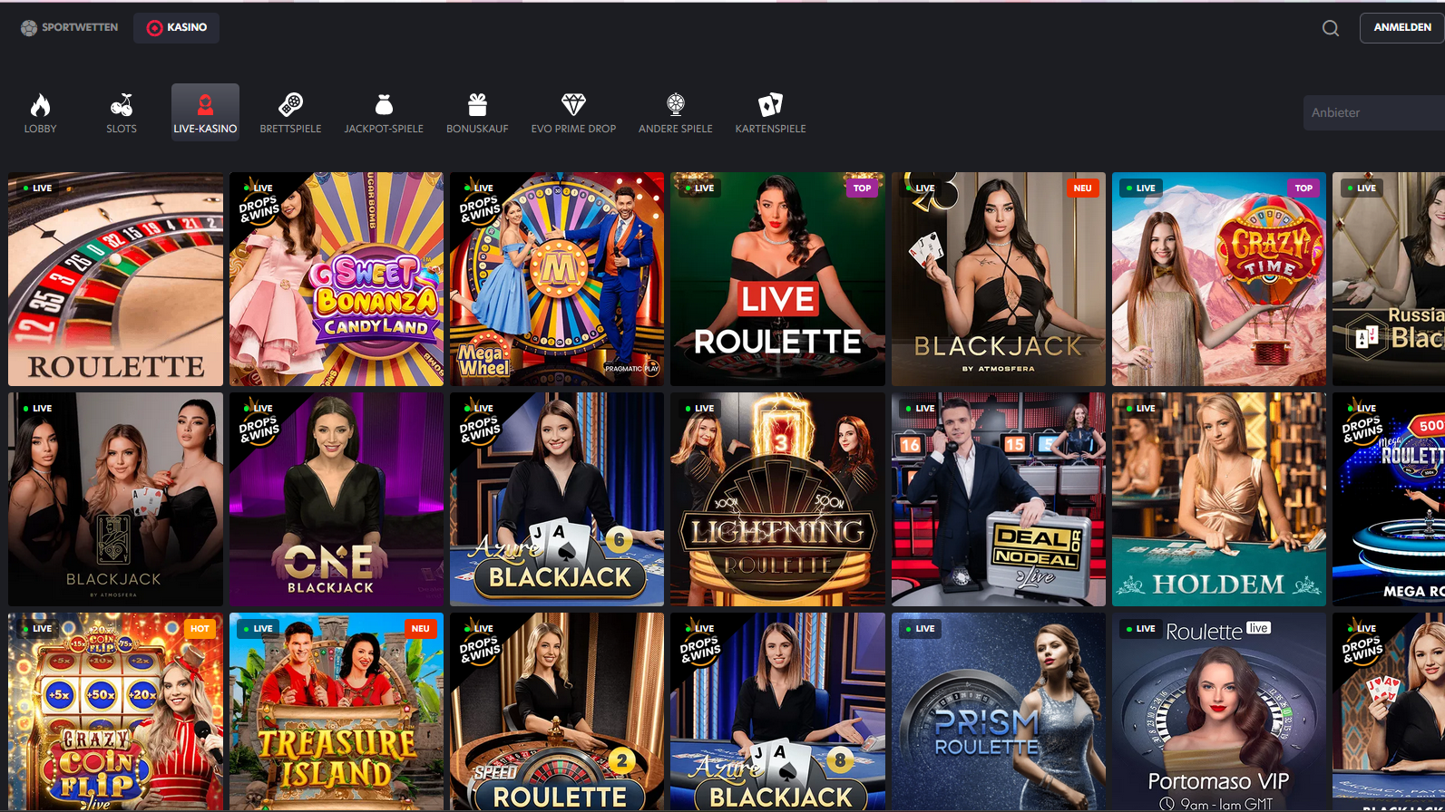 1Red Casino Live Games
