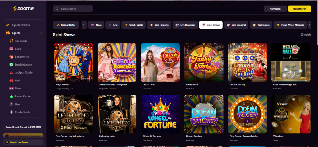 Zoome Live Casino