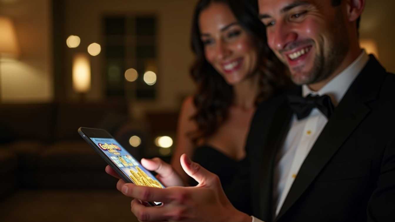 Paar spielt im Demo Modus im Online Casino