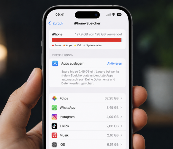 Technik-Magazin, Ratgeber und News 1 iPhone Speicher voll: Mit diesen Tipps wird schnell wieder Platz frei
